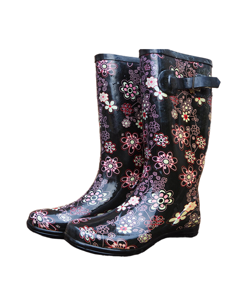 Women's flower rainboots